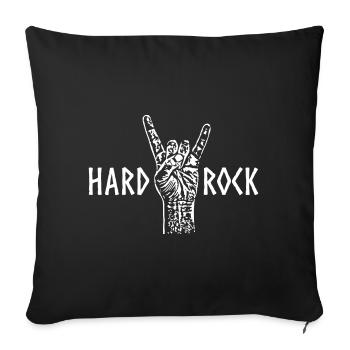 Hard Rock - Horns - Sofa pillow with filling 45cm x 45cm - black - Front