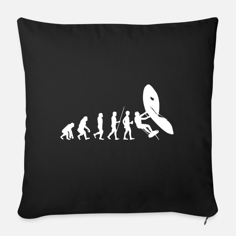 Wingfoil Evolution - Sofa pillow with filling 45cm x 45cm - black