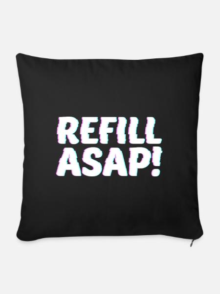 Refill Asap - Sofakissen mit Füllung 45 x 45 cm - Schwarz