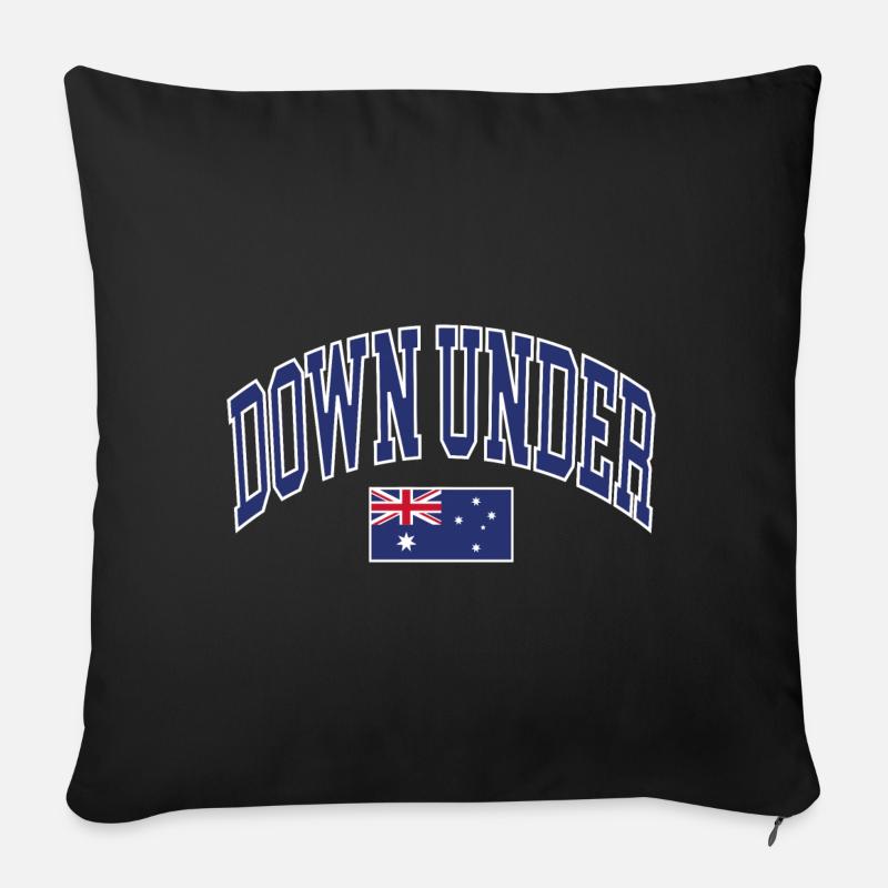 Down Under - Sofakissen mit Füllung 45 x 45 cm - Schwarz