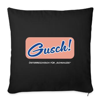 Gusch - hell - Sofakissen mit Füllung 45 x 45 cm - Schwarz - Vorne