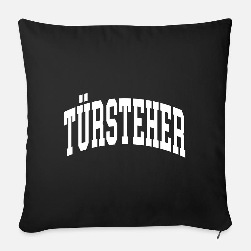 Türsteher - Sofakissen mit Füllung 45 x 45 cm - Schwarz