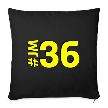 JM36-KARTON - Sofakissen mit Füllung 45 x 45 cm - Schwarz - Vorne