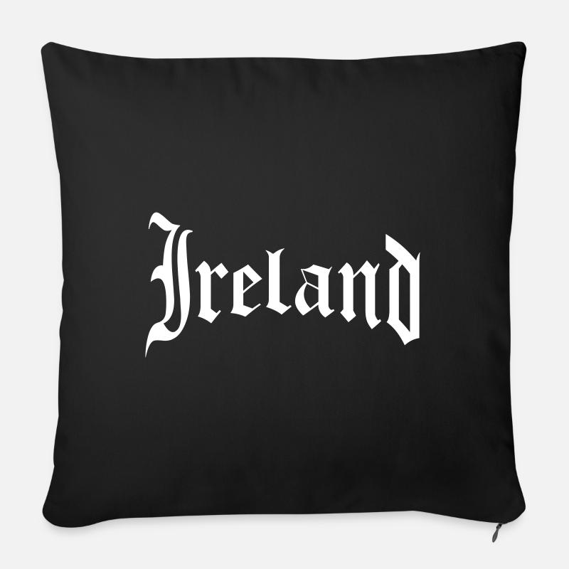 Irland - Sofakissen mit Füllung 45 x 45 cm - Schwarz