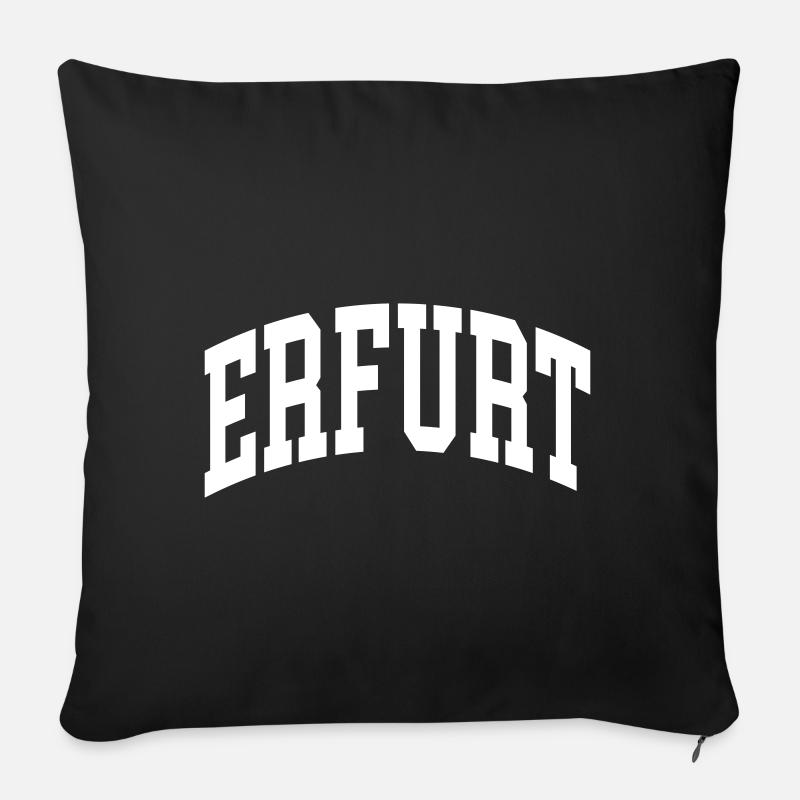 Erfurt - Sofakissen mit Füllung 45 x 45 cm - Schwarz