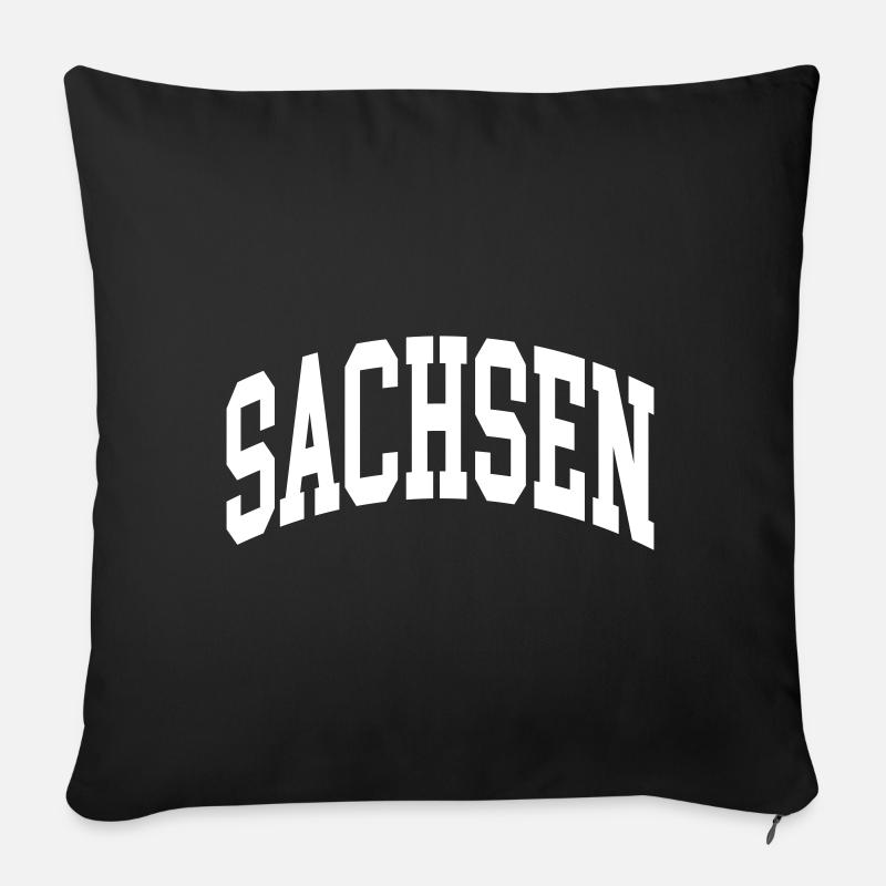 Sachsen - Sofakissen mit Füllung 45 x 45 cm - Schwarz