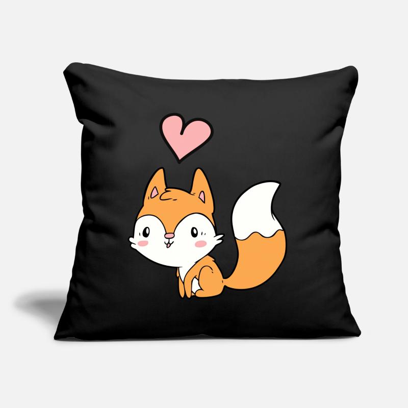 Fuchs Sofakissen mit Füllung 45 x 45 cm