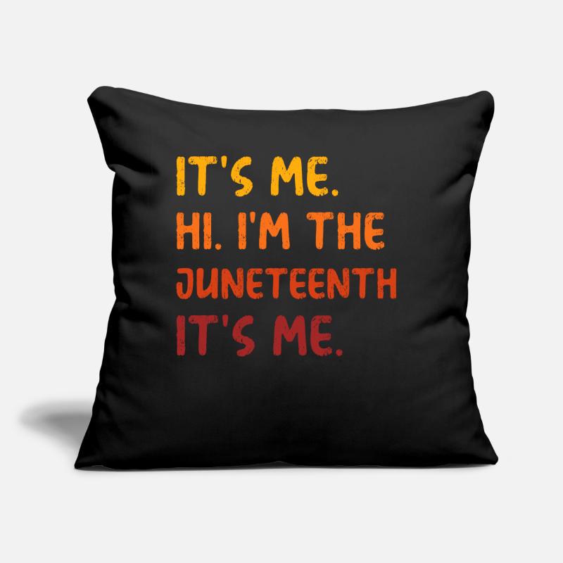Juneteenth schwarze geschichte coole sprüche humor Sofakissen mit Füllung 45 x 45 cm