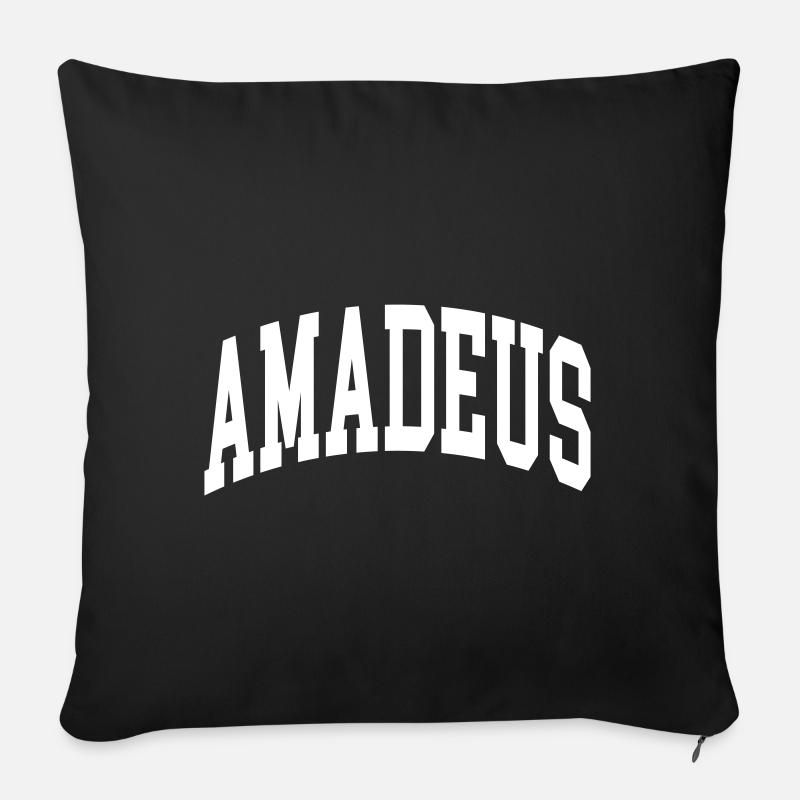 Amadeus - Sofakissen mit Füllung 45 x 45 cm - Schwarz