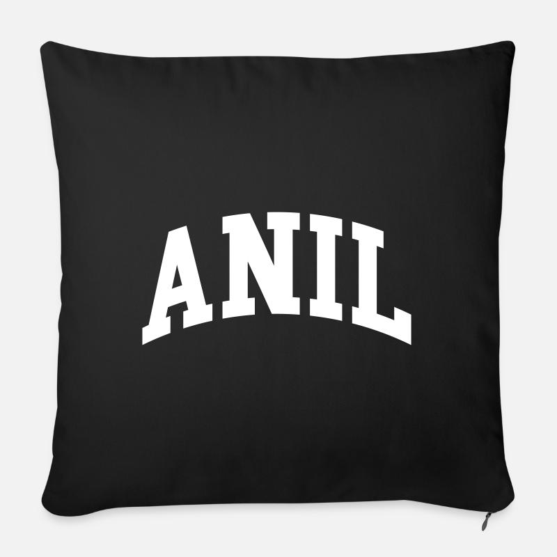 Anil - Sofakissen mit Füllung 45 x 45 cm - Schwarz
