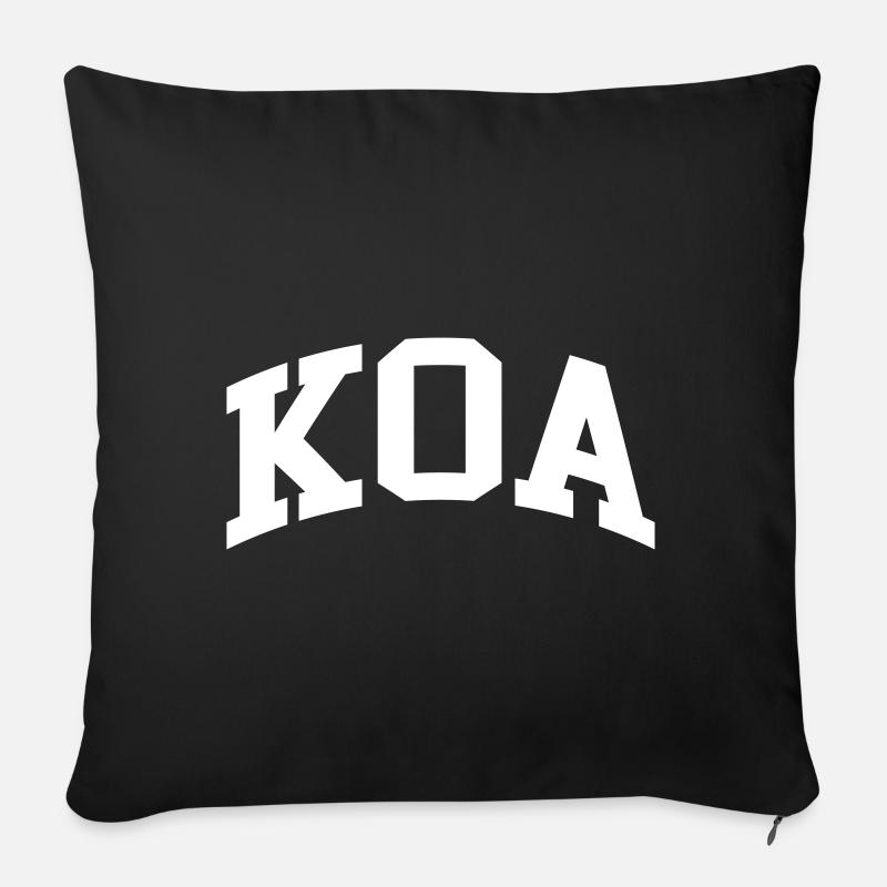 Koa - Coussin et housse de 45 x 45 cm - noir