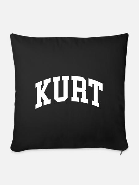 Kurt - Sofakissen mit Füllung 45 x 45 cm - Schwarz