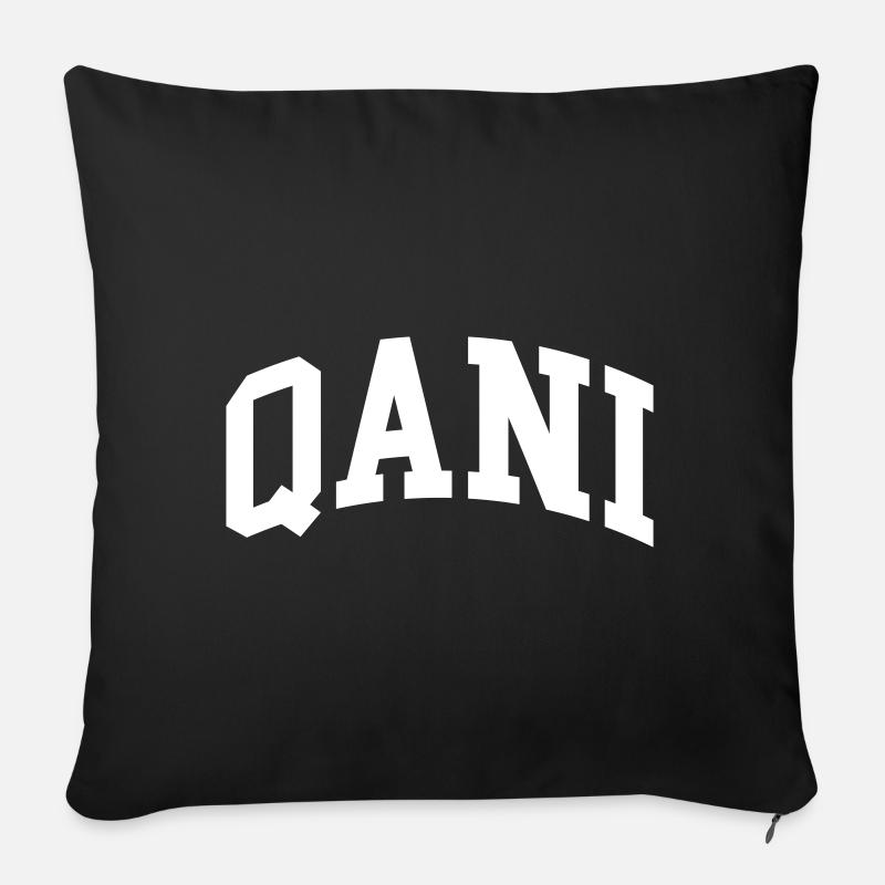 Qani - Sofa pillow with filling 45cm x 45cm - black
