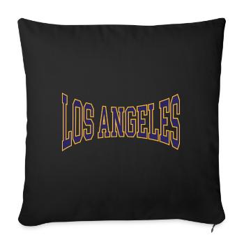 Los Angeles - Coussin et housse de 45 x 45 cm - noir - Devant