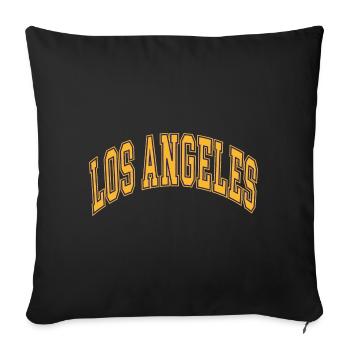 Los Angeles - Sofa pillow with filling 45cm x 45cm - black - Front