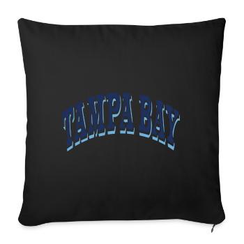 Tampa Bay - Sofa pillow with filling 45cm x 45cm - black - Front