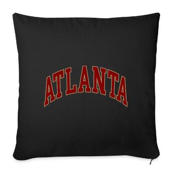 Atlanta - Coussin et housse de 45 x 45 cm - noir - Devant