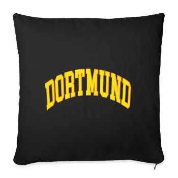 Dortmund - Coussin et housse de 45 x 45 cm - noir - Devant