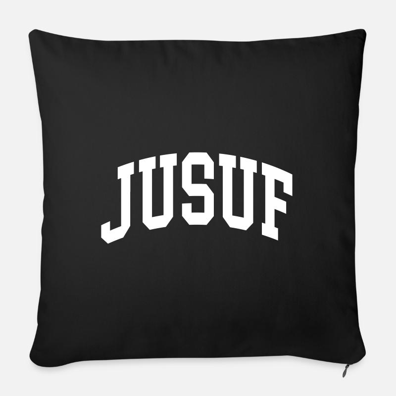 Yusuf - Sofa pillow with filling 45cm x 45cm - black