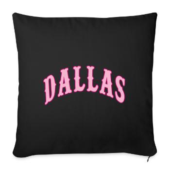 Dallas - Sofa pillow with filling 45cm x 45cm - black - Front