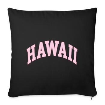 Hawaï - Coussin et housse de 45 x 45 cm - noir - Devant