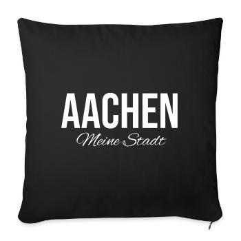 Aachen Deutschland Aachener Dom Germany - Sofakissen mit Füllung 45 x 45 cm - Schwarz - Vorne