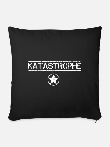 Katastrophe - hell - Sofakissen mit Füllung 45 x 45 cm - Schwarz