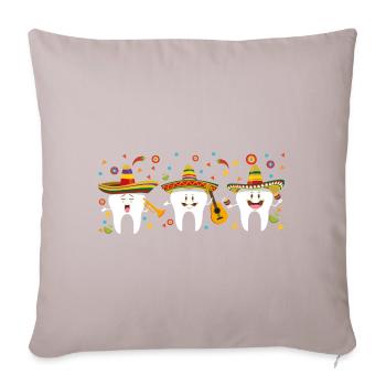 Dentiste mexicain Cinco De Mayo Zahn - Coussin et housse de 45 x 45 cm - taupe clair - Devant