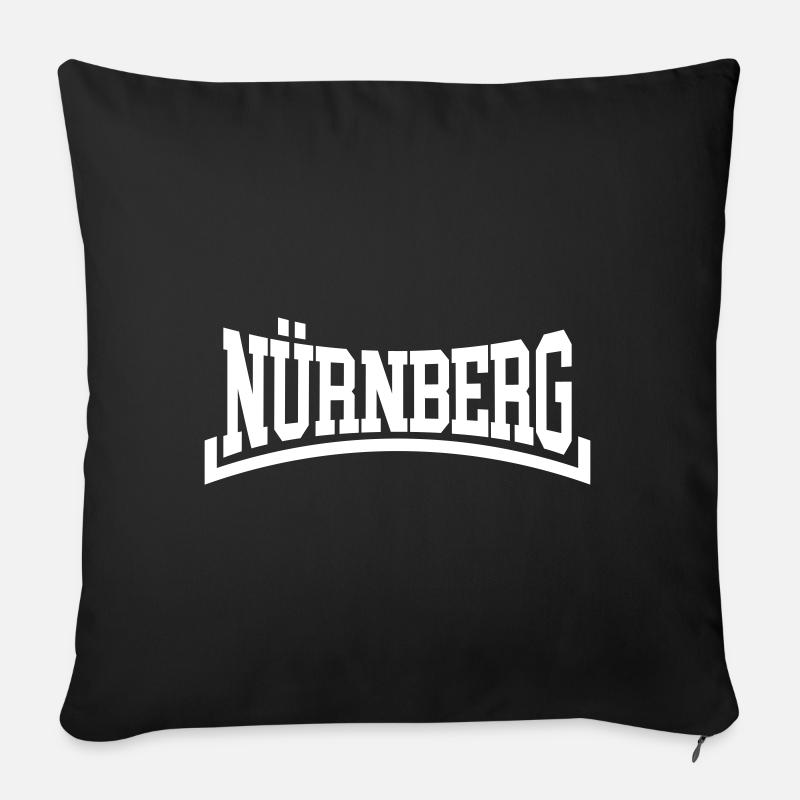 Nürnberg - Sofakissen mit Füllung 45 x 45 cm - Schwarz