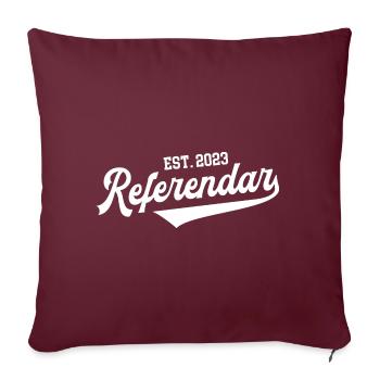 Referendar 2023 Zukünftiger Lehrer Lehreramt Jura - Sofakissen mit Füllung 45 x 45 cm - Burgunderrot - Vorne