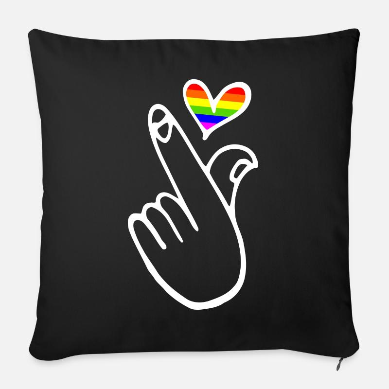 Lgbt lgbtq - Sofakissen mit Füllung 45 x 45 cm - Schwarz