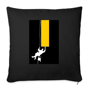 Fensterputzer - Sofakissen mit Füllung 45 x 45 cm - Schwarz - Vorne