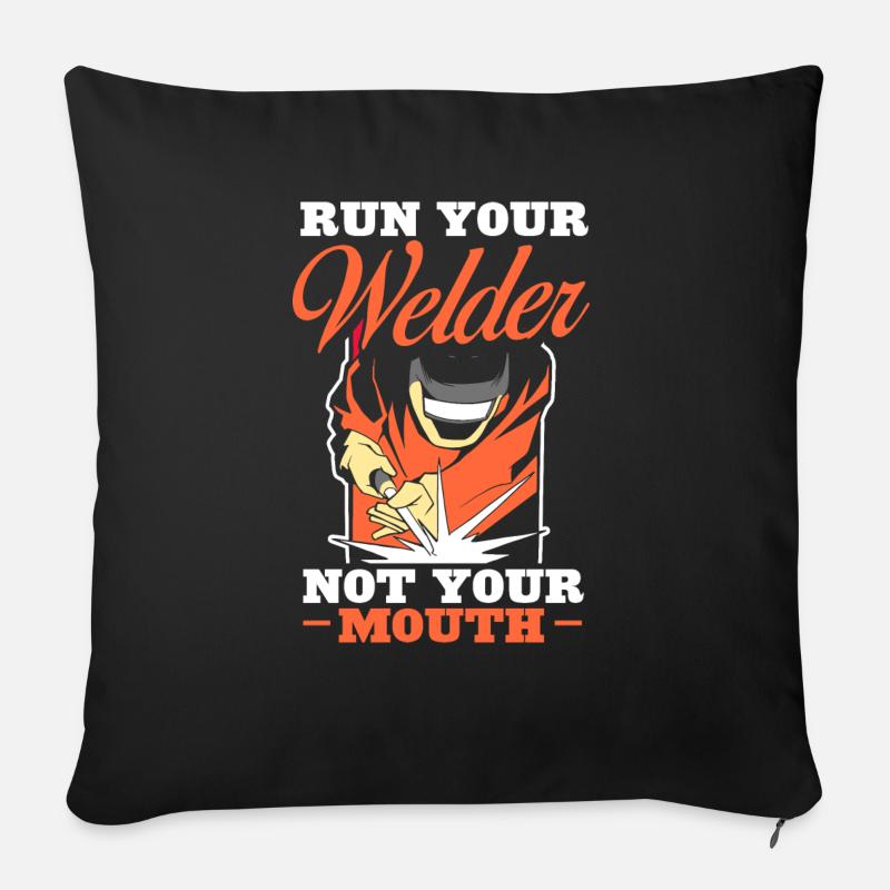 Welding - Welder Love Funny Welding Pun Lover - Sofakissen mit Füllung 45 x 45 cm - Schwarz