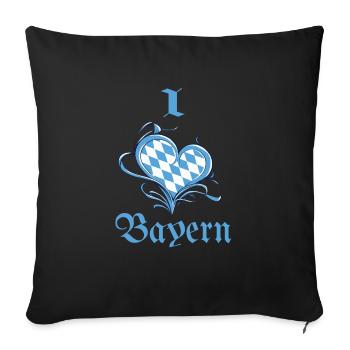 Bayer Love - Sofa pillow with filling 45cm x 45cm - black - Front
