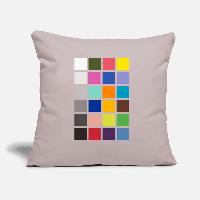 Colour Checker / Référence de couleur / Carte grise Coussin et housse de 45 x 45 cm