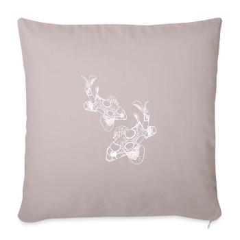 Spotted vintage clownfish - Sofa pillow with filling 45cm x 45cm - light taupe - Front