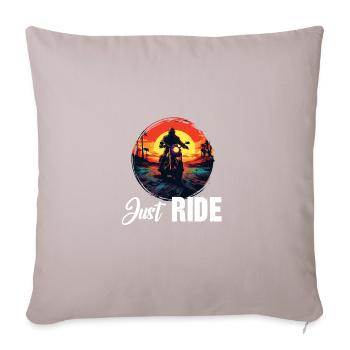 just ride - Coussin et housse de 45 x 45 cm - taupe clair - Devant