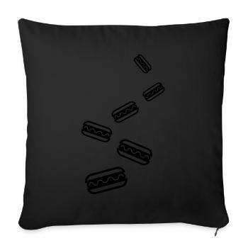 Burrito Icon - Sofa pillow with filling 45cm x 45cm - black - Front