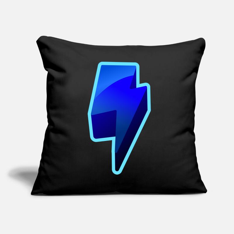 NeonBlitz Lightning Graphique Bleu Coussin et housse de 45 x 45 cm