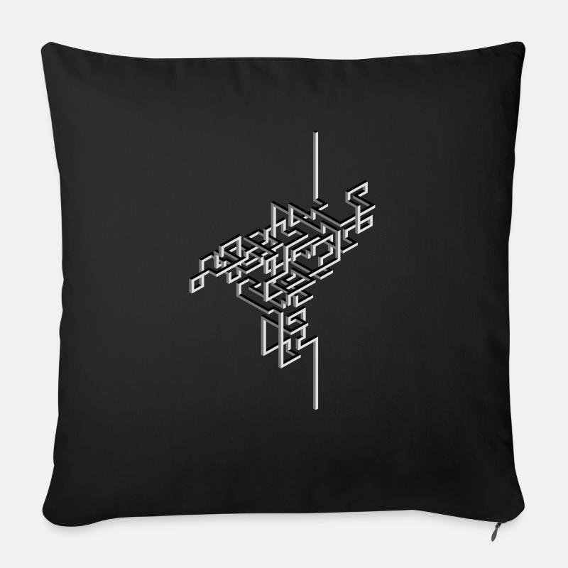 knot - Sofakissen mit Füllung 45 x 45 cm - Schwarz