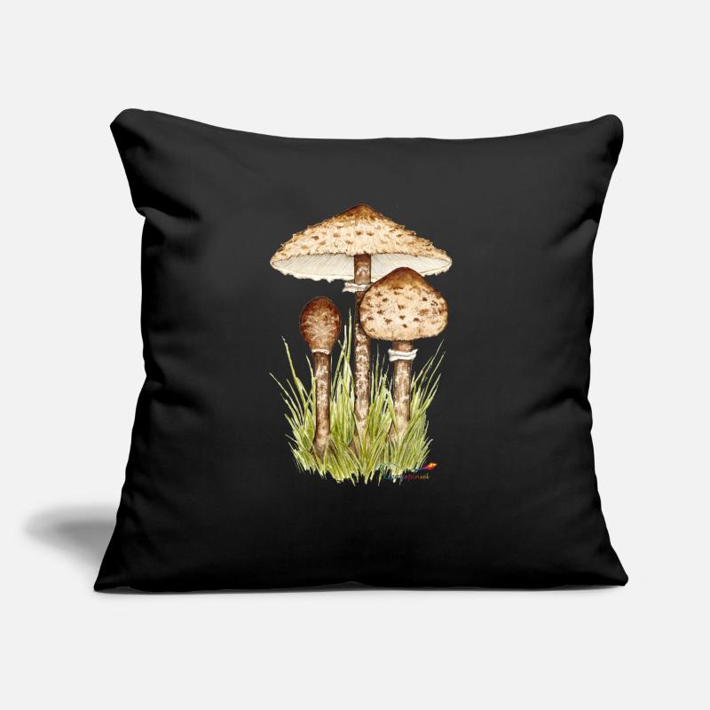 Parasolpilz oder Riesenschirmling Sofakissen mit Füllung 45 x 45 cm