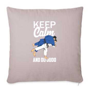Judo - Coussin et housse de 45 x 45 cm - taupe clair - Devant