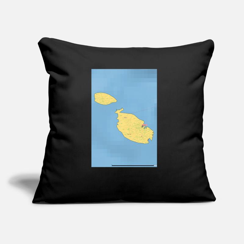 Malta Map Sofa pillow with filling 45cm x 45cm
