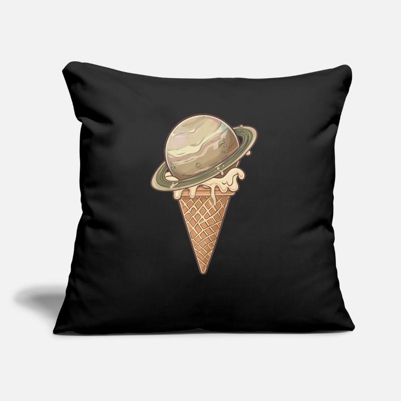 Planète de glace Saturne Coussin et housse de 45 x 45 cm