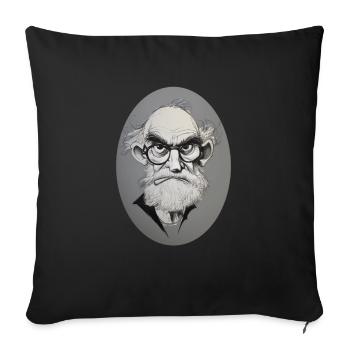 DO I look like a care - Sofa pillow with filling 45cm x 45cm - black - Front