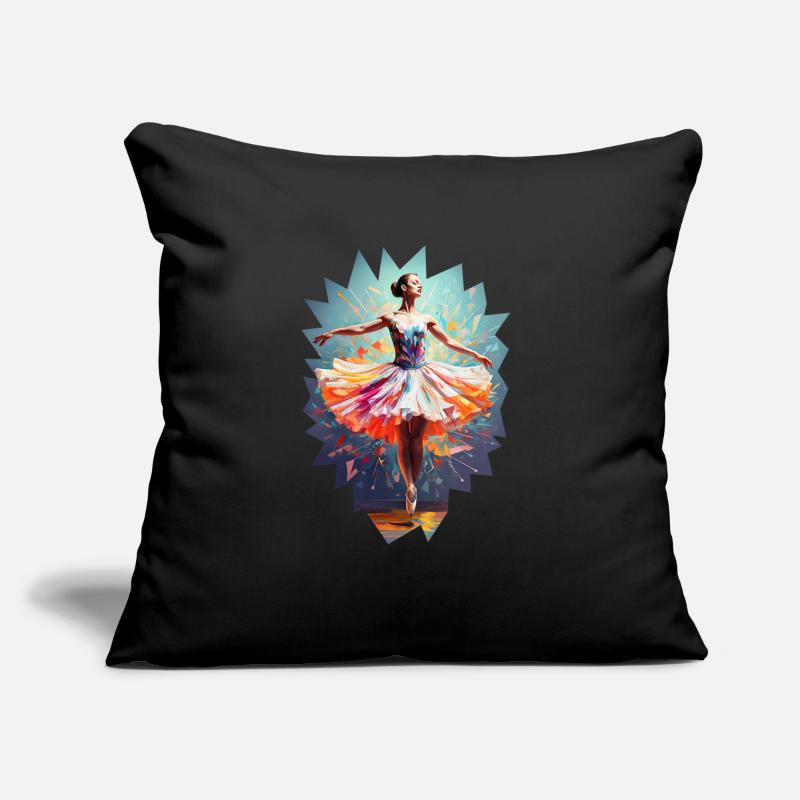 Danseuse de ballet moderne hypercolor Coussin et housse de 45 x 45 cm