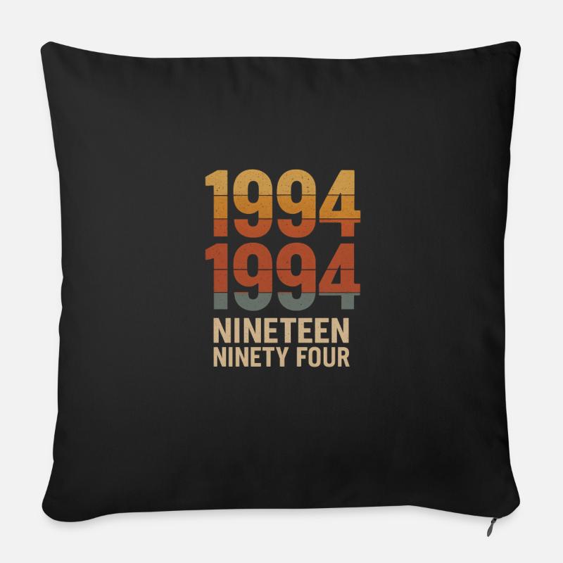Mode 1994 - Sofakissen mit Füllung 45 x 45 cm - Schwarz