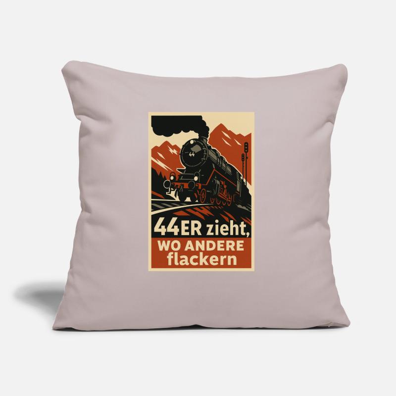 Railway 44 pulls where others flicker freight train Sofa pillow with filling 45cm x 45cm