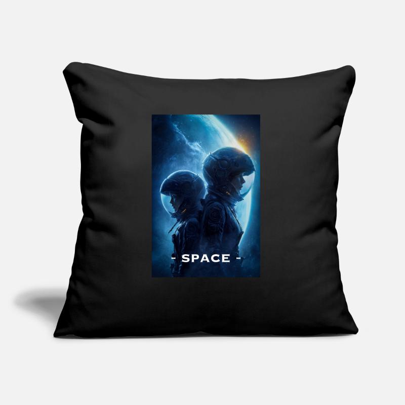 Astronautes dans l’espace lointain Coussin et housse de 45 x 45 cm