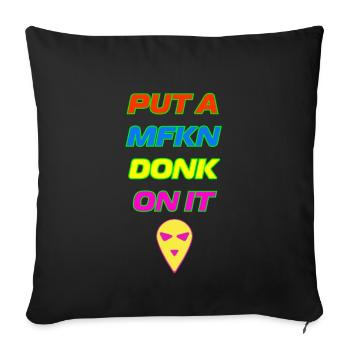 CRIMINAL DONK - Sofa pillow with filling 45cm x 45cm - black - Front